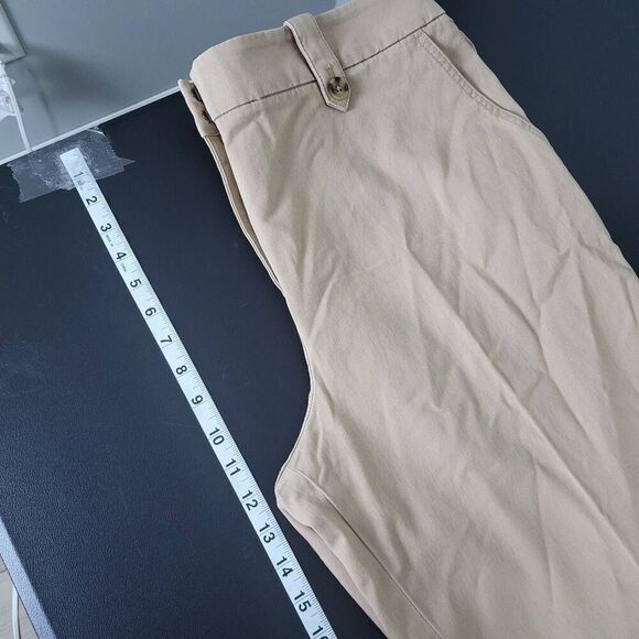 Talbots Womens Wide Leg Pant SZ 16 Tan Khaki High Rise Classic Career Office NWT - Picture 7 of 8